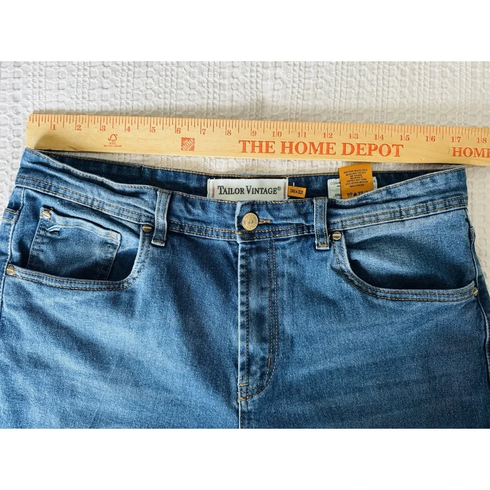 Tailor Vintage Connecticut Originals‎ Canaan Slim Stretch Jeans 36x32 Blue Mens